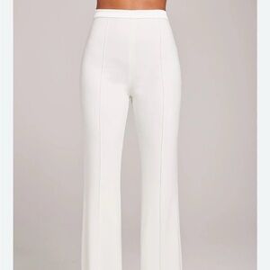 XS $275 NADINE MERABI CHARLOTTE WHITE PANT